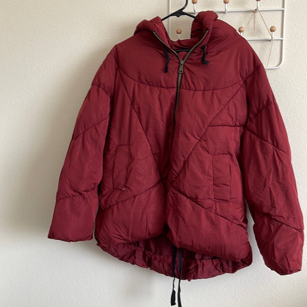 Free people oversized puffer jacket